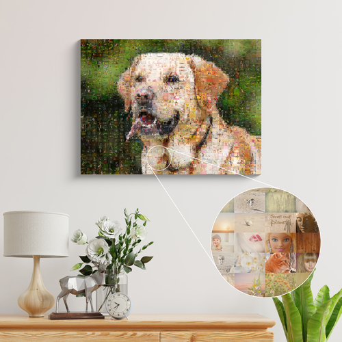 Create Your Custom Dog Photo Mosaic - Perfect Gift for Pet Lovers!