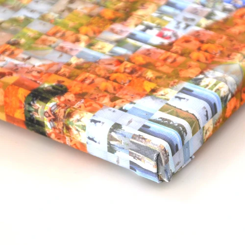 Print format canvas: wall close-up